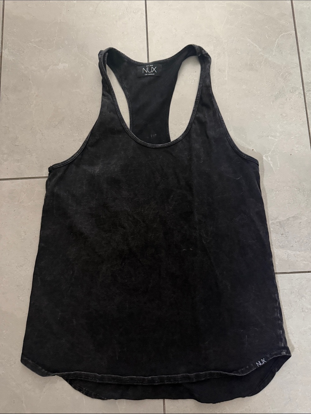 NUX Black Racerback Active Tank